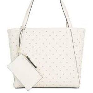 International Concepts -Vanilla Studded Tote-